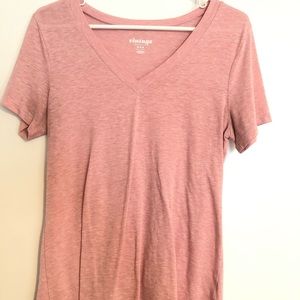 Pink old navy v neck T-shirt medium